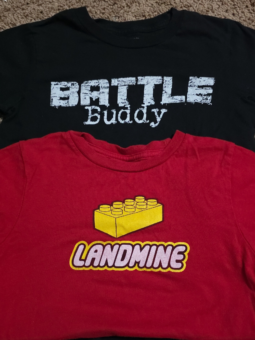 Grunt Style Red 'Landmine' & Black Battle Buddy Kids Tee Set